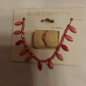 Liz Claiborne. Anklet. & Toe Ring.  SALE